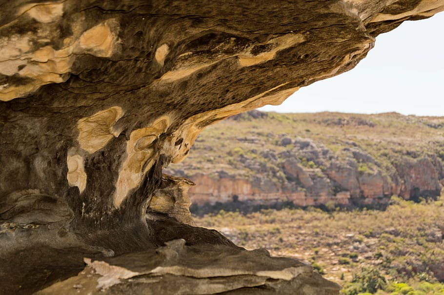 rocks, cliffs, catimbau valley, sun, nature, rock formation HD wallpaper