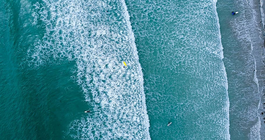 sea waves hitting seashore during daytime, ocean, water, nature HD wallpaper