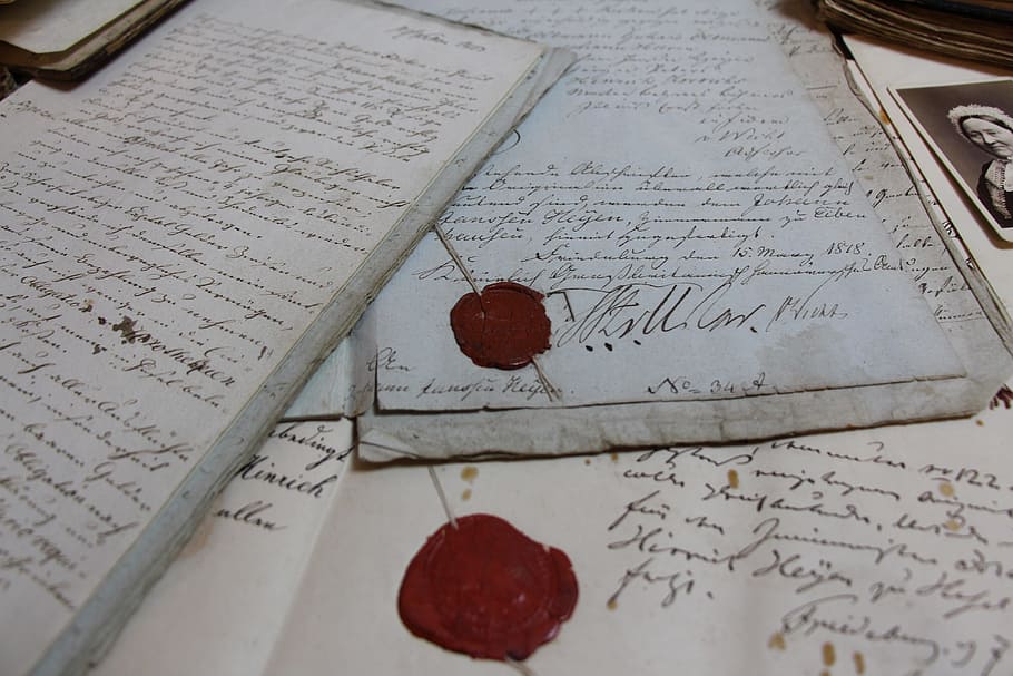 Paper, Certificate, Seal, Document, File, book, old, antique HD wallpaper