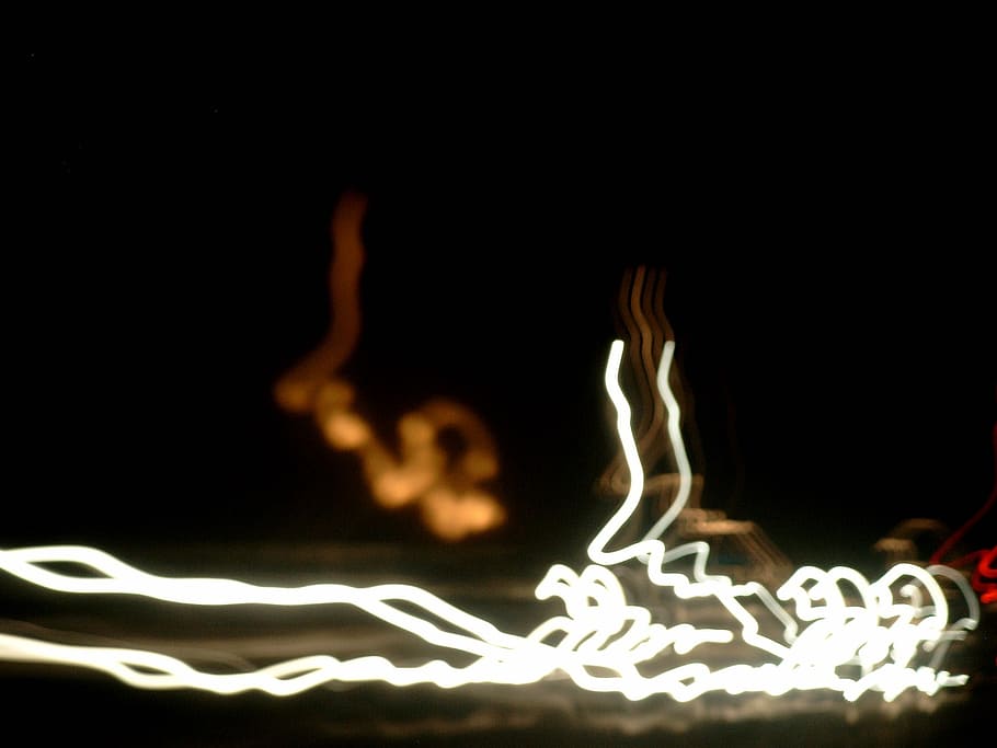 Light, Spirit, Movement, black background, no people, close-up HD wallpaper
