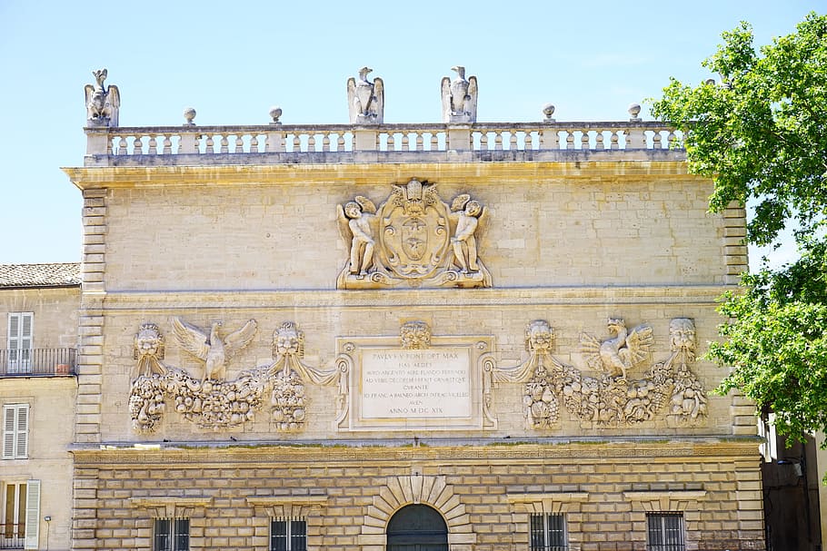 Mint, Avignon, Building, Old, France, places of interest, architecture HD wallpaper