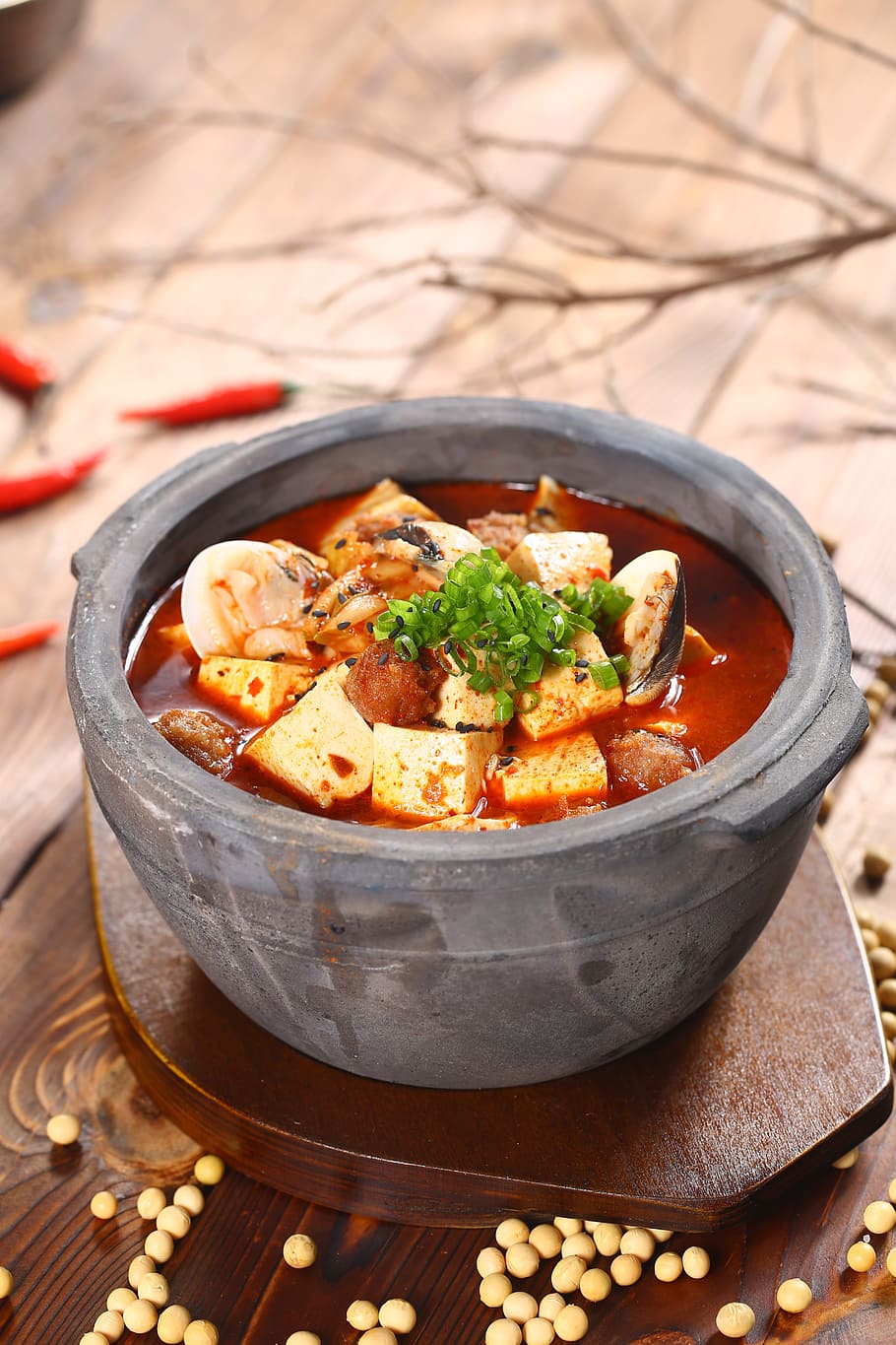 tofu, hot, casserole, food and drink, bowl, ready-to-eat, healthy eating HD wallpaper