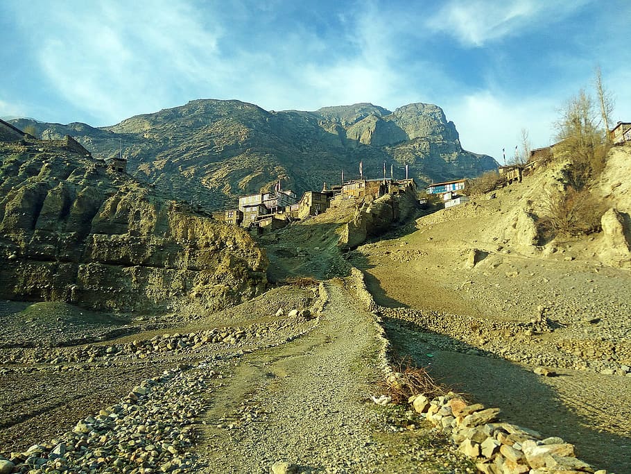 Nepal, Landscape, Manang, City, nepal landscape, manang city, HD wallpaper