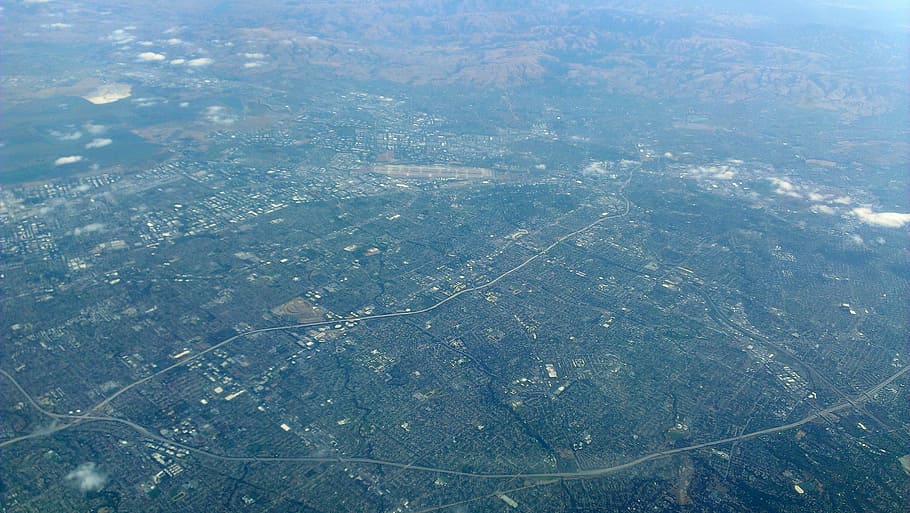 Aerial Photography view of San Jose, California, photos, houses, HD wallpaper
