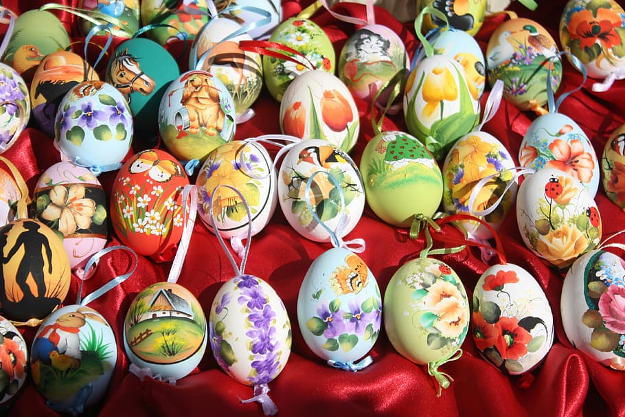 HD wallpaper: Easter, Easter Eggs, hand-painted easter eggs, large ...