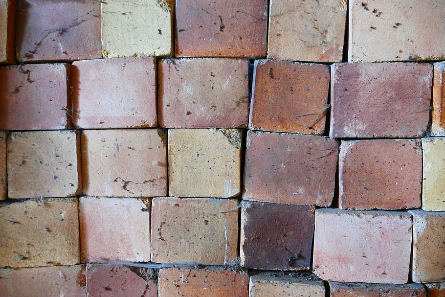 brick, bricks, wall, masonry, stone, stock, storage, full frame HD wallpaper