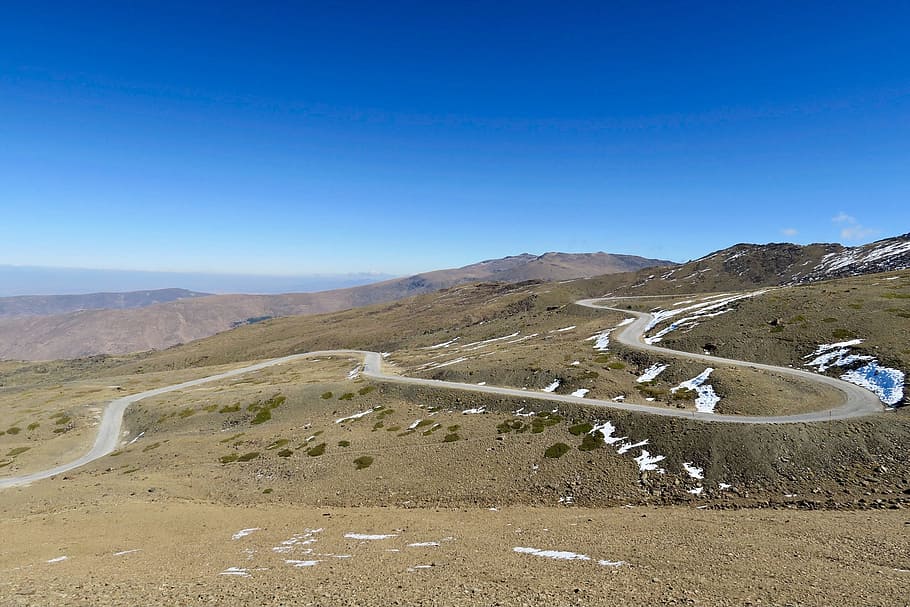 road, zigzags, landscape, environment, scenics - nature, mountain HD wallpaper