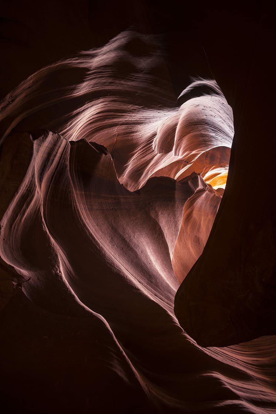 low angle photo of cliff, Antelope canyon, rock, cave, texture HD wallpaper