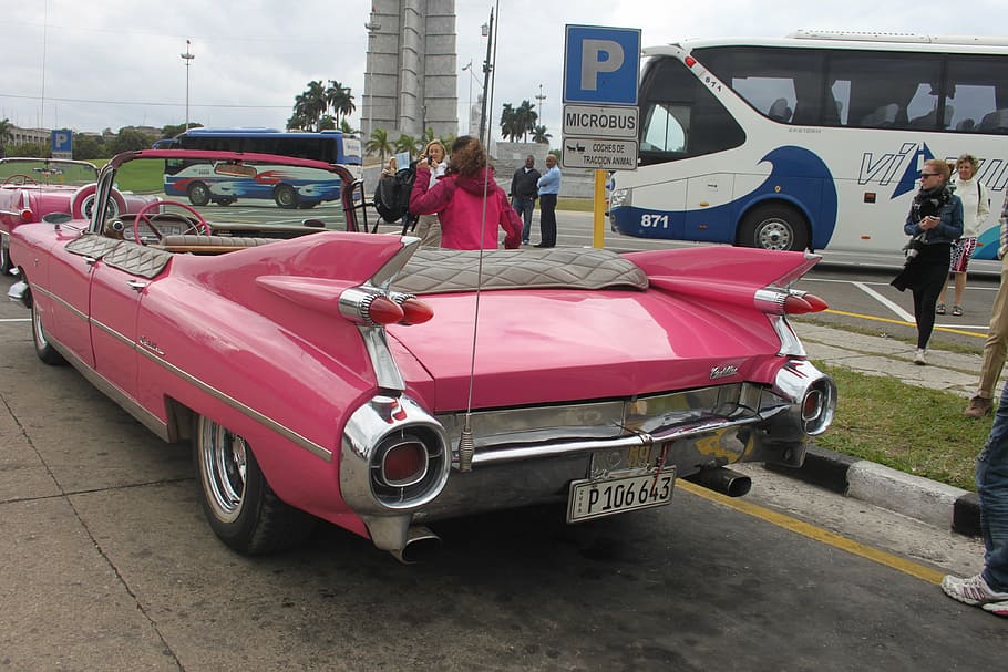 cadillac, auto, cuba, oldtimer, classic, cars, vintage, maintained HD wallpaper
