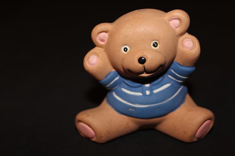 Bear, Figure, Animal, Image, funny, clay figure, toy, cute HD wallpaper