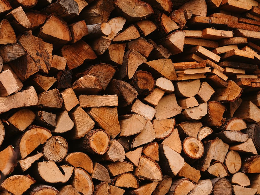 wood, tree trunks, forest, structure, like, holzstapel, log HD wallpaper