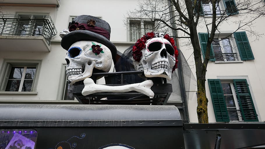 carnival, lucerne, mask, building exterior, architecture, built structure HD wallpaper