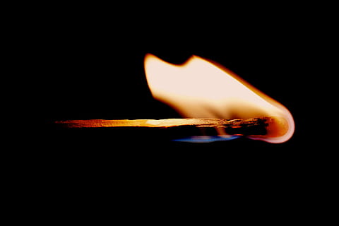 lit matchstick, untitled, Love in, fire, flame, burn, burning HD wallpaper
