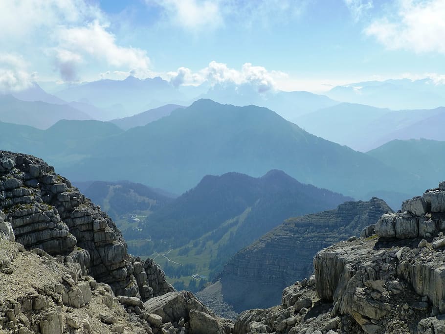 mountains, hiking, austria, view, nature, alpine, scenics - nature HD wallpaper