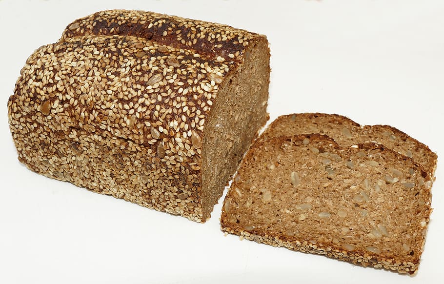 bread, whole wheat bread, bread slices, baked goods, breakfast HD wallpaper