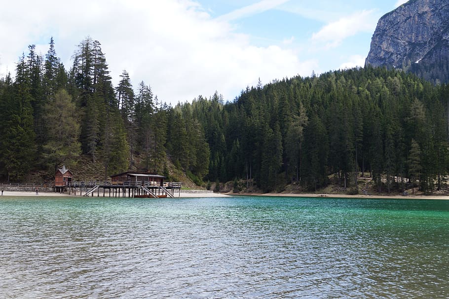 Lake, South Tyrol, Mountains, Landscape, italy, nature, dolomites