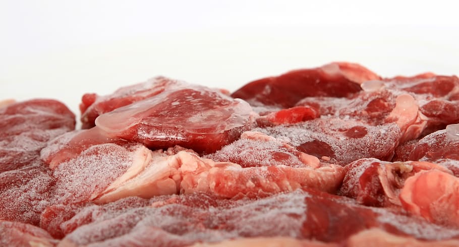 close-up photo of raw meat, appetite, beef, braising, brisket HD wallpaper