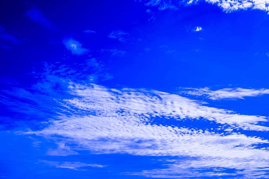 Clouds, Sky, Blue, Form, clouds form, covered sky, spotlight HD wallpaper