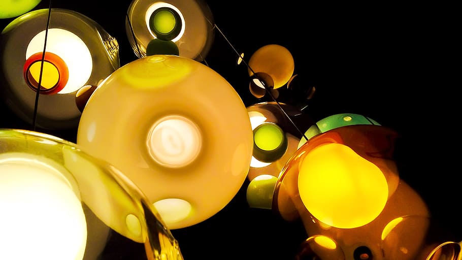 lamp, light, lighting, candlestick, darkness, red, ceiling lamp HD wallpaper