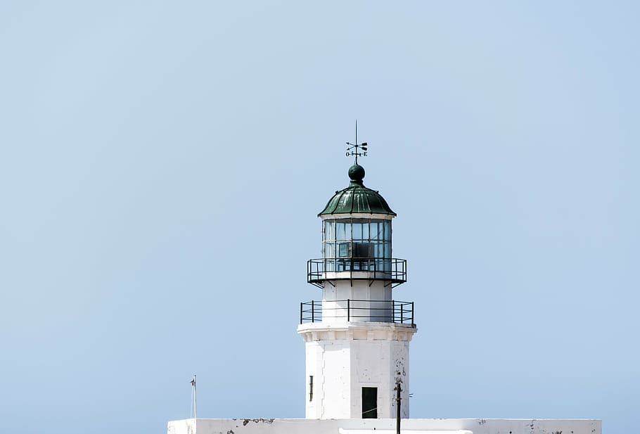 aerial view of lighthouse, architecture, building, infrastructure HD wallpaper