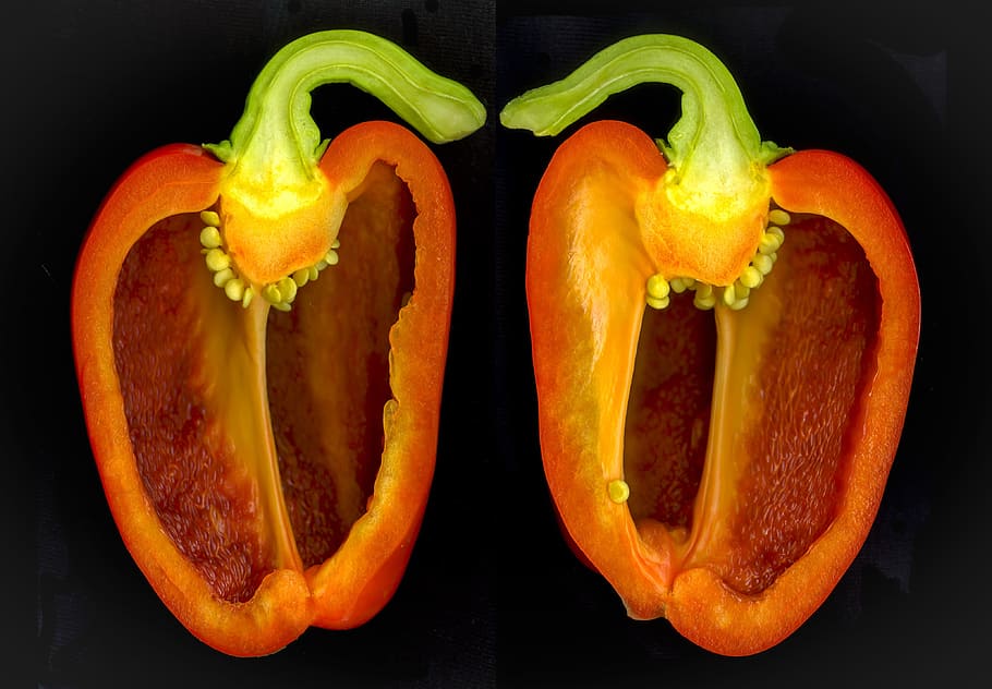 paprika, hdr, pair, food and drink, healthy eating, wellbeing HD wallpaper