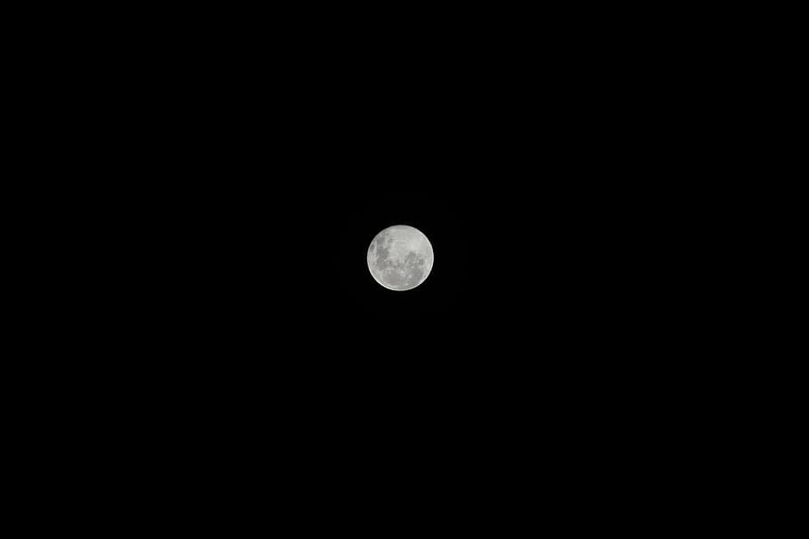 moon, night, darkness, black background, light, craters, lunar surface HD wallpaper