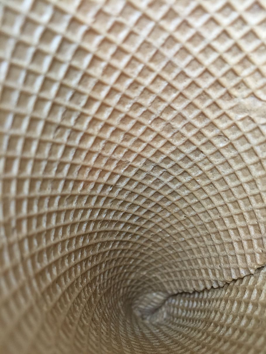 craftsman wafer, texture, inside, cone, backgrounds, pattern, HD wallpaper