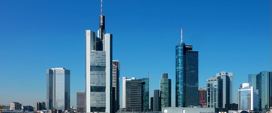 skyline, skyscraper, skyscrapers, architecture, frankfurt, building HD wallpaper