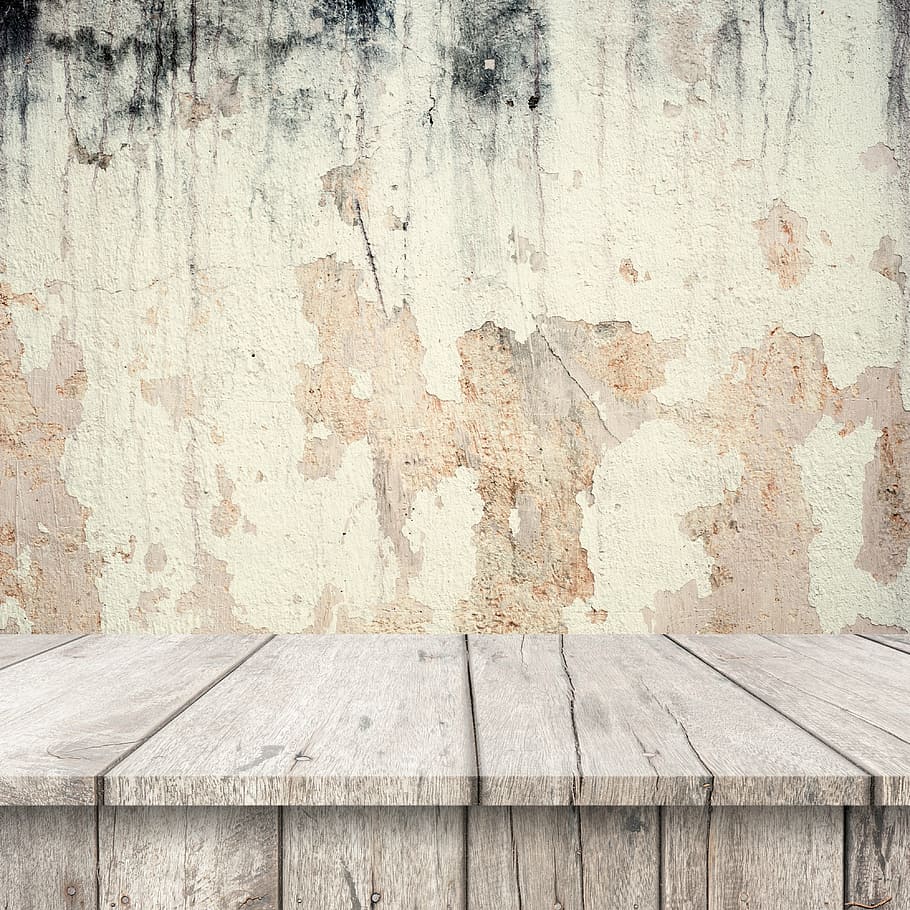 brown wooden platform near grey wall, stage, assembly, wood - material HD wallpaper