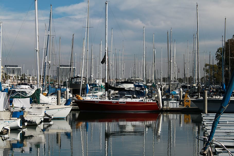 boat, marina, masts, nautical, wooden, boating, nautical vessel HD wallpaper