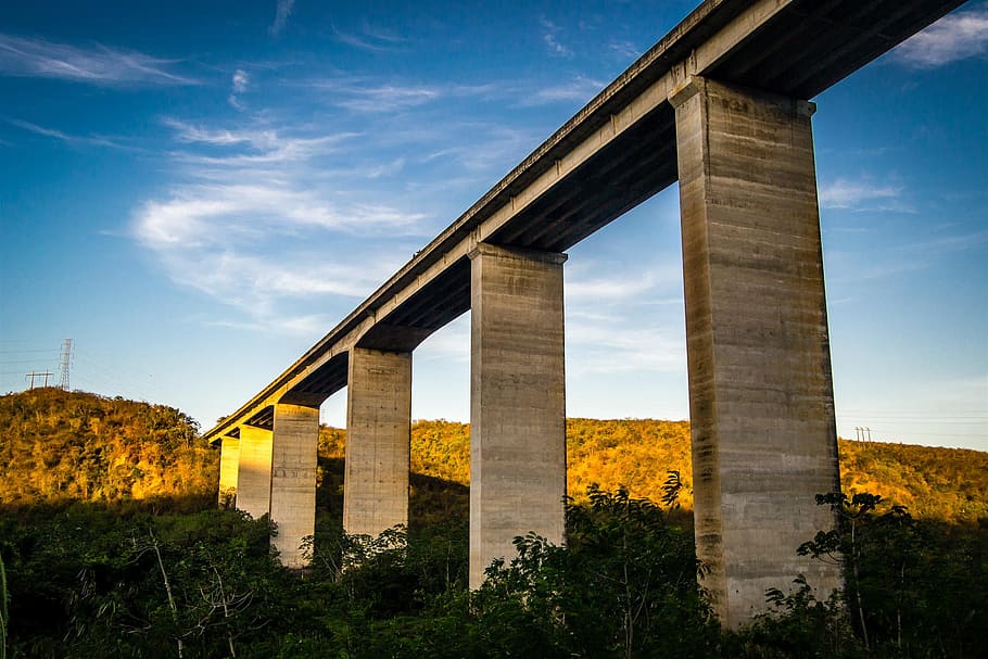 sky, bridge, architecture, suspension bridge, bahia, built structure HD wallpaper