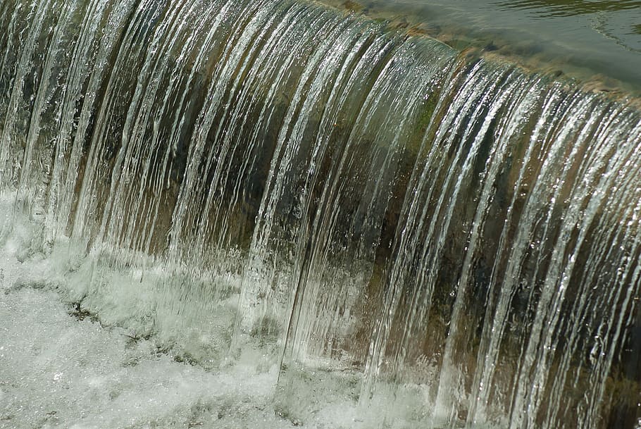 Cascade, Waterfall, Dam, River, industry, factory, motion, manufacturing equipment HD wallpaper
