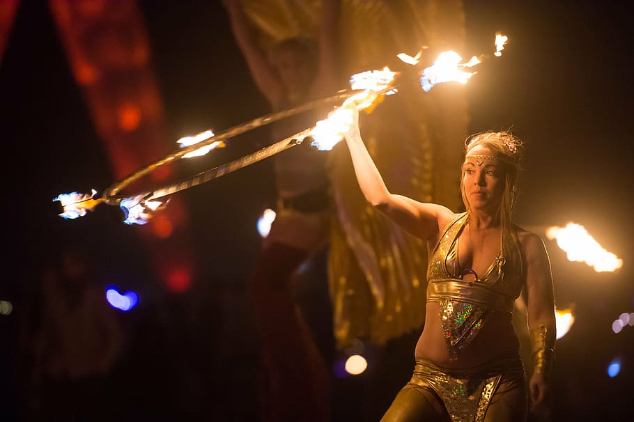 artists, fire dancer, artistic, woman, hot, arts culture and entertainment HD wallpaper