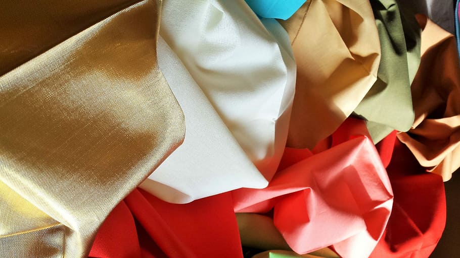 Fabrics, Colors, Silky, Mixture, Textile, food and drink, no people HD wallpaper