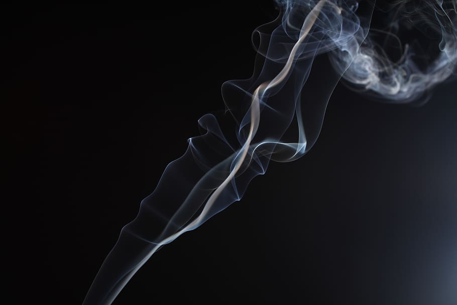 smoke, black, background, creative, night, black background HD wallpaper