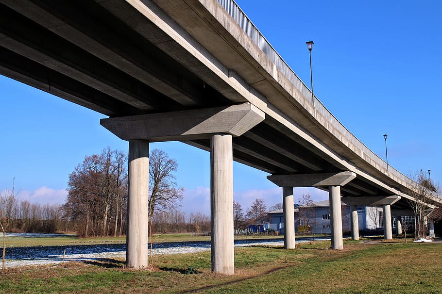 bridge, road, transfer, traffic, building, traffic route, traffic routes HD wallpaper