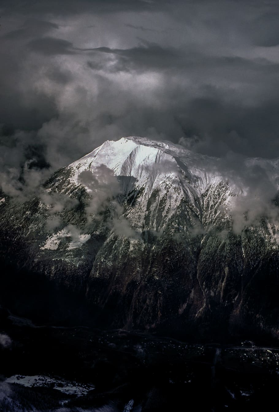 clouds, landscape, mountain, nature, sky, snow, no people, cloud - sky HD wallpaper