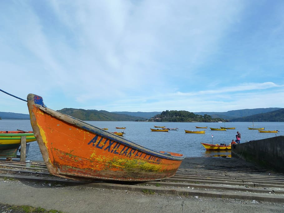 boot, chile, valparaiso, nautical vessel, water, transportation HD wallpaper