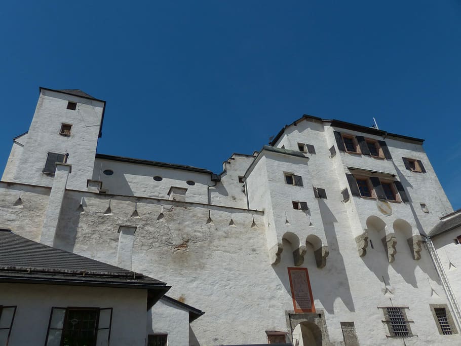 Hohensalzburg Fortress, Castle, landmark, austria, architecture, HD wallpaper