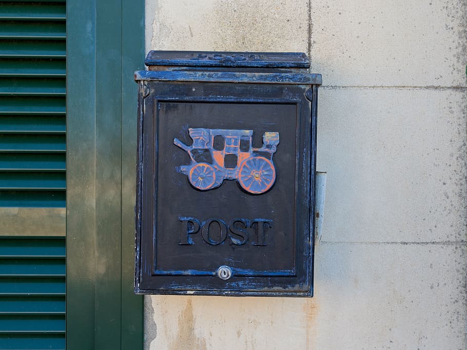 post, mailbox, letter boxes, blue, wall, home, window, post mail box HD wallpaper