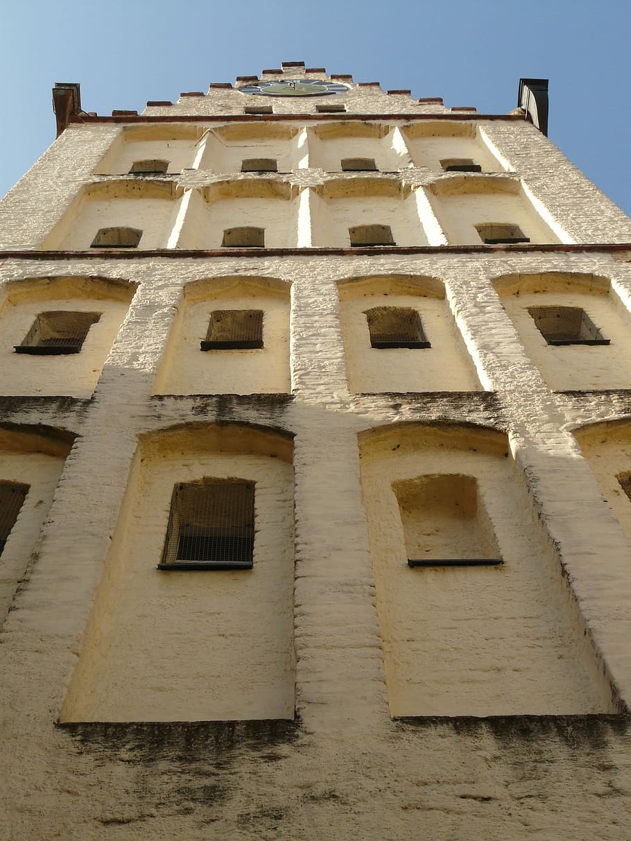 Tower, Window, Upward, High, white horn, height, building, architecture HD wallpaper