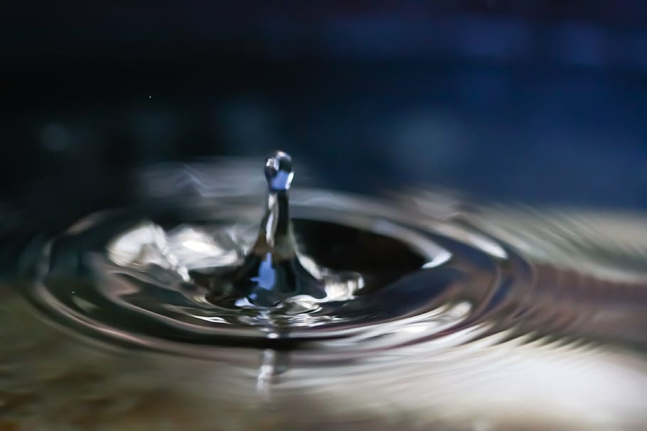 water drop, drops, liquid, abstracts, macro, falling, droplets HD wallpaper