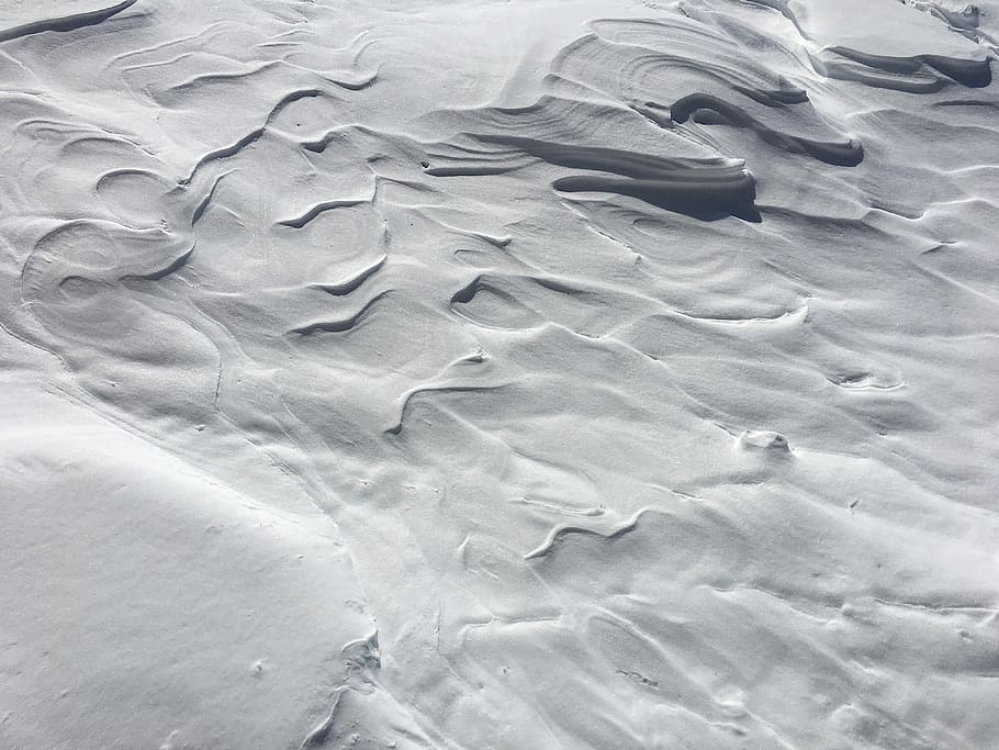Snowy sand, untitled, snow drift, abstract, texture, patterns HD wallpaper