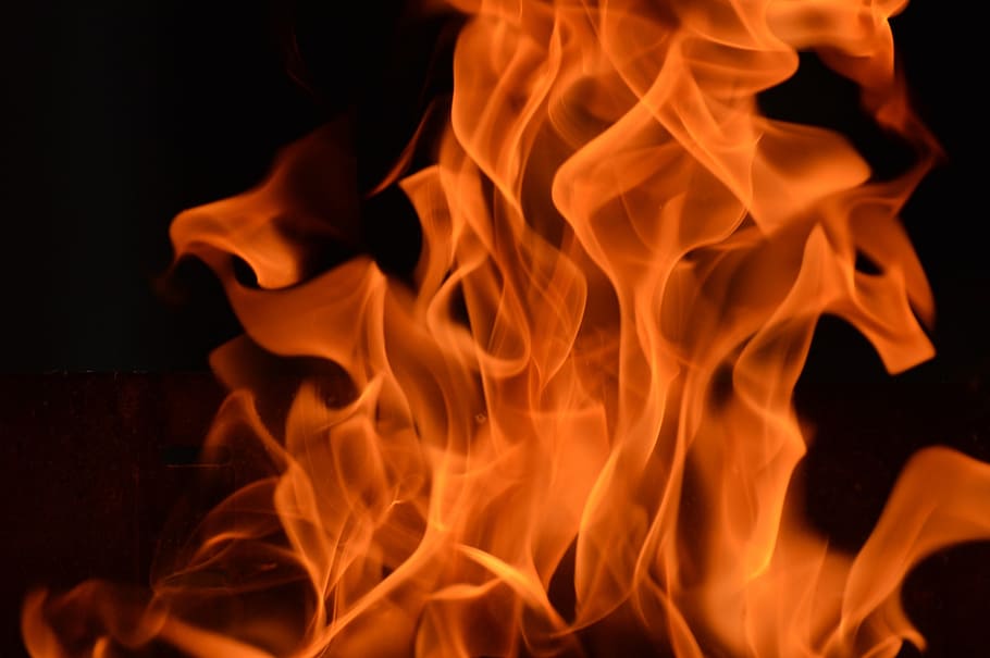 flame artwork, fire, hot, burn, yellow, brand, burning, fire - natural phenomenon HD wallpaper