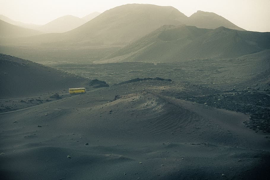 lanzarote, fire mountains, volcano, ash, lava, volcanic eruption HD wallpaper