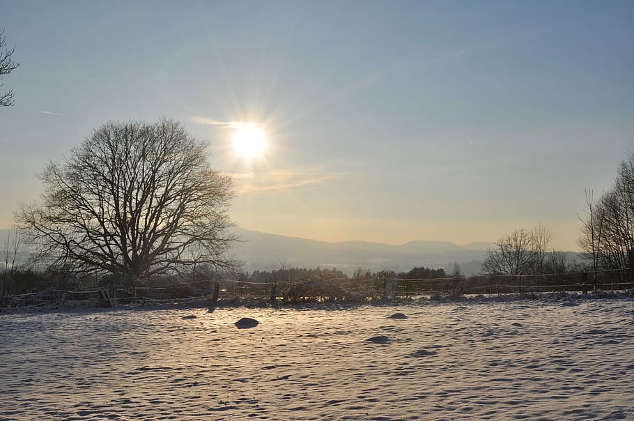 Impression, Landscape, Mood, Beautiful, sunset, rest, still HD wallpaper