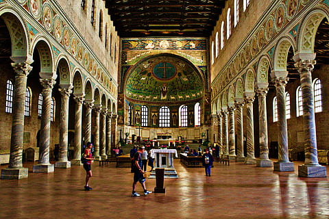 Archi, Architecture, Construction, basilica, church, ravenna HD wallpaper