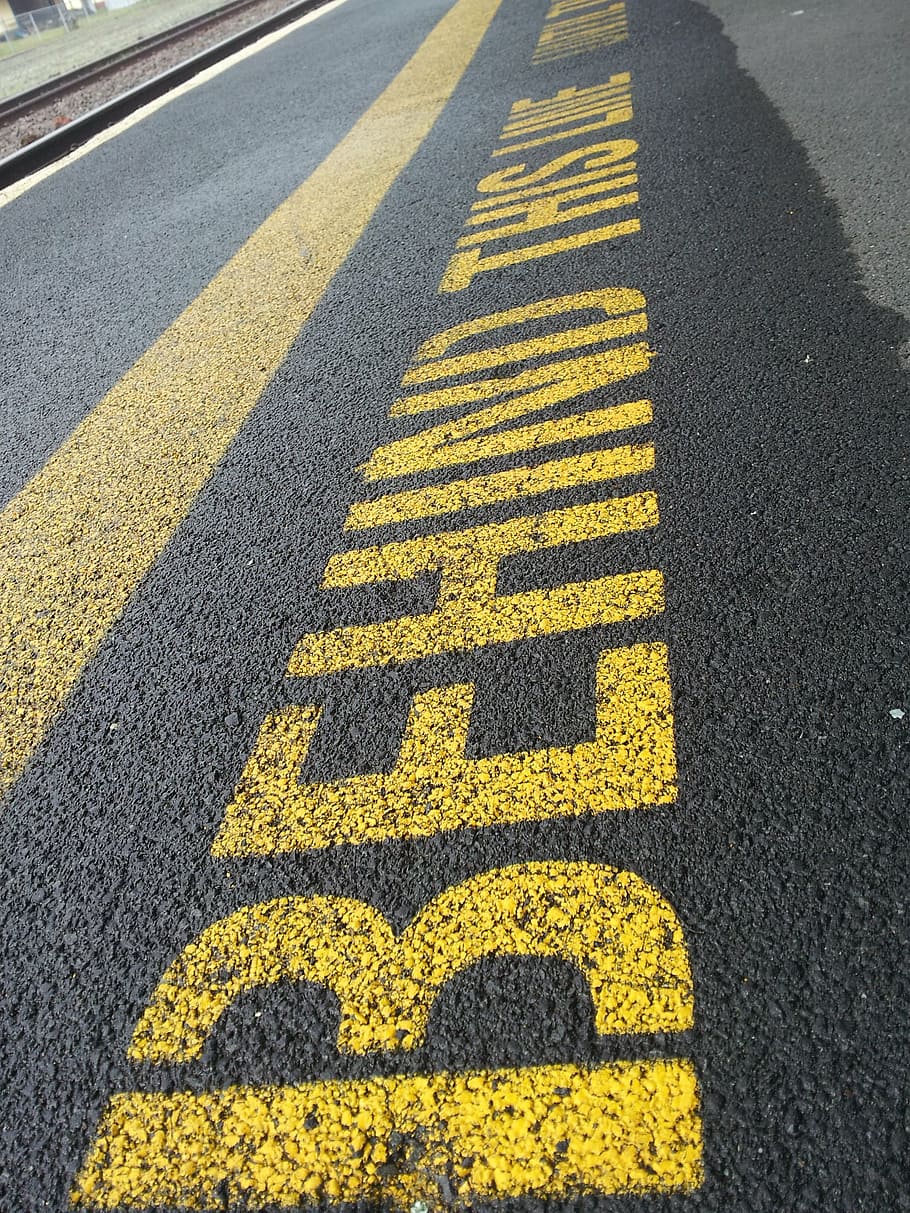waiting, sign, road, icon, stop, road marking, yellow, symbol HD wallpaper