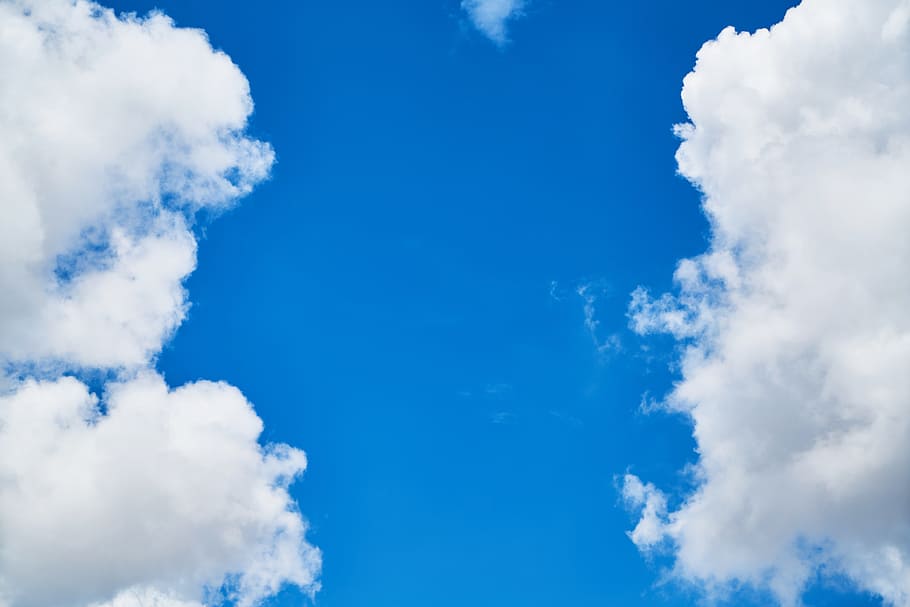 closeup photo of clouds, blue, composition, unbelievable, sky, HD wallpaper