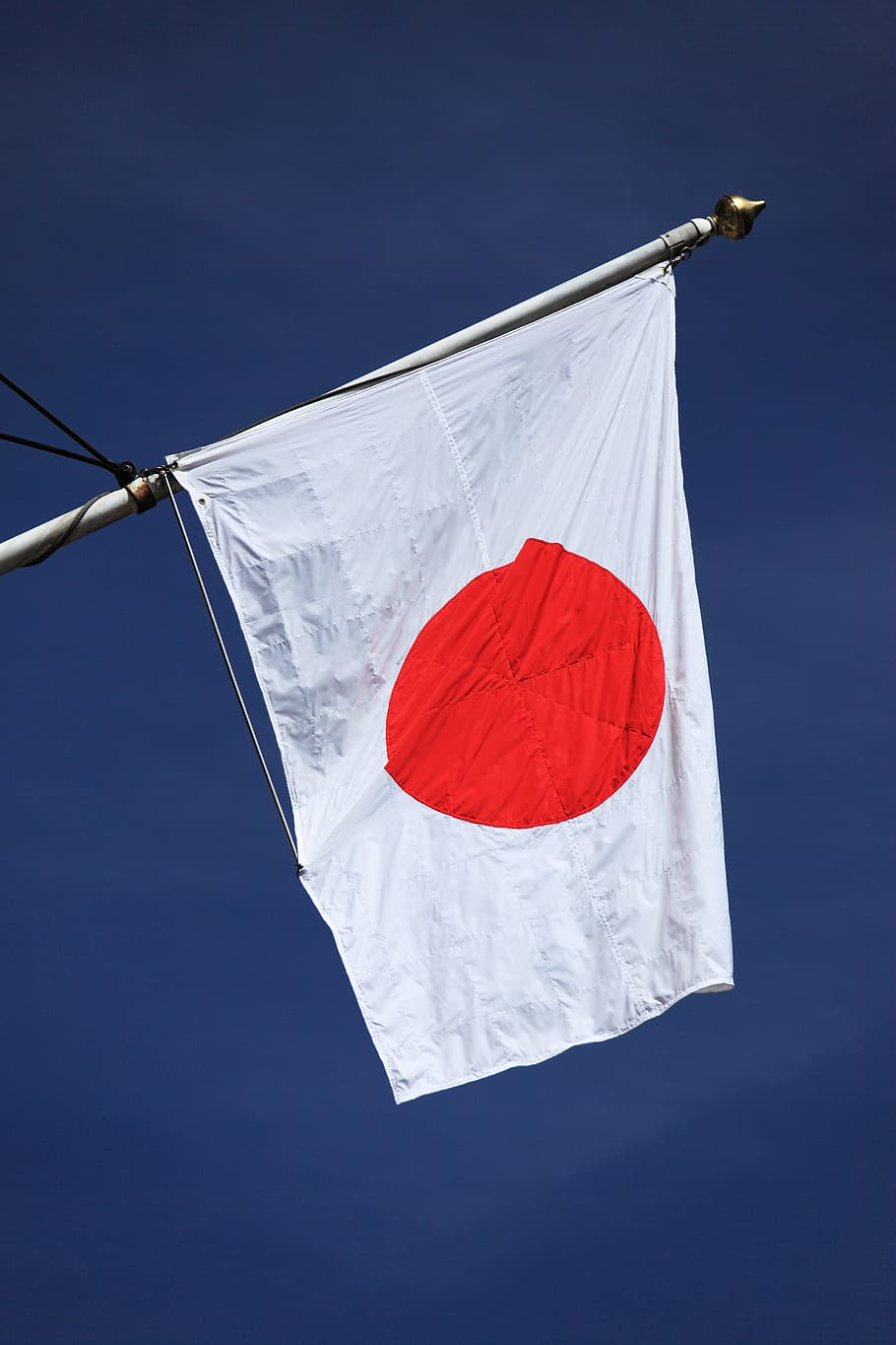 Japan on white polo during day, Asia, Asian, Country, Flag, blue